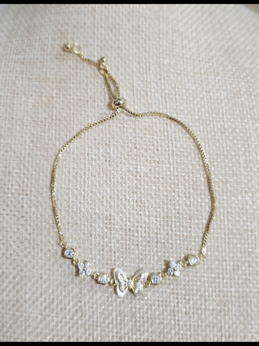 Delicate Gold Butterfly Bracelet- Women Jewelry - Picture 4 of 4
